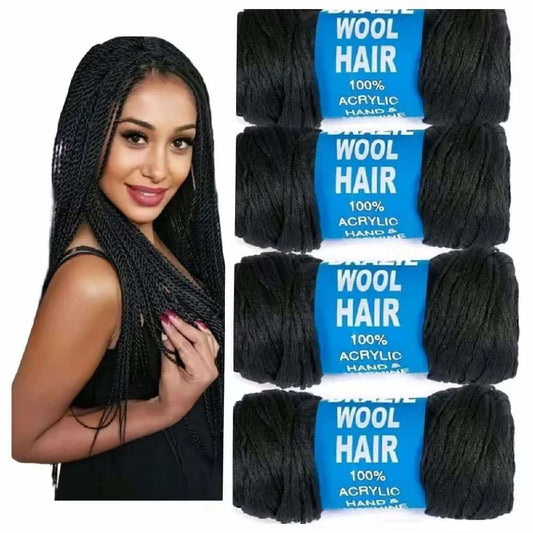 brazillan wool for braid or weaves