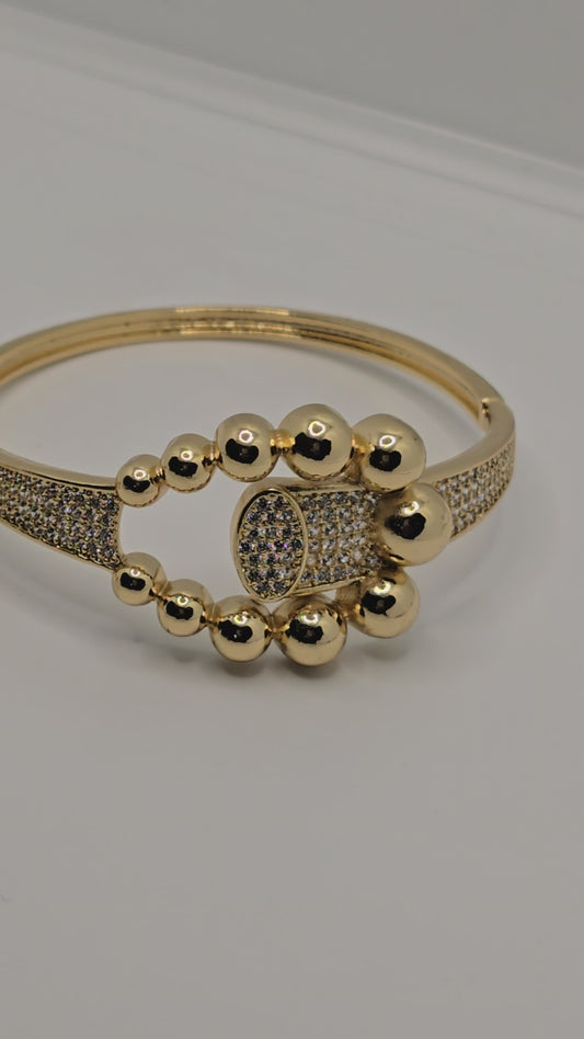 Gold Plated Bangle and Ring Set – Elegant Women’s Jewelry for Everyday & Special Occasions