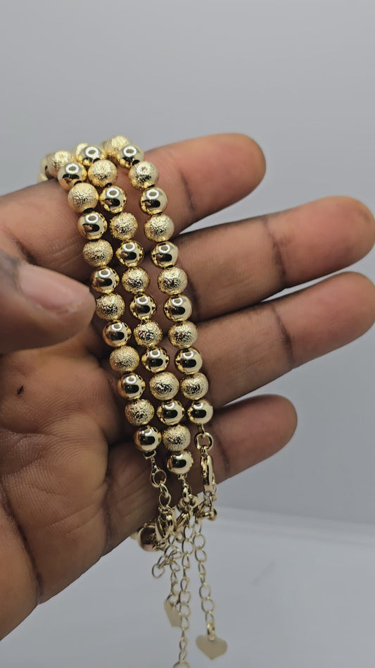 Gold Plated 3-Set Bracelet – Elegant Layered Women’s Jewelry Se