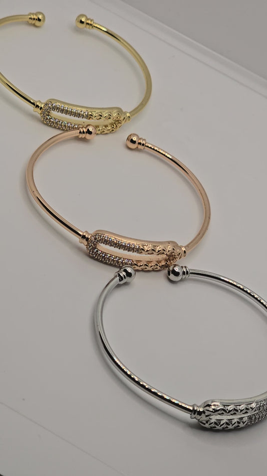 Gold Plated 3-Piece Bracelet Set – Elegant, Layered Jewelry for Women