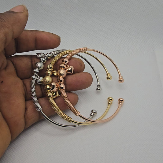 Gold Plated 3-Piece Bracelet Set – Elegant, Layered Jewelry for Women