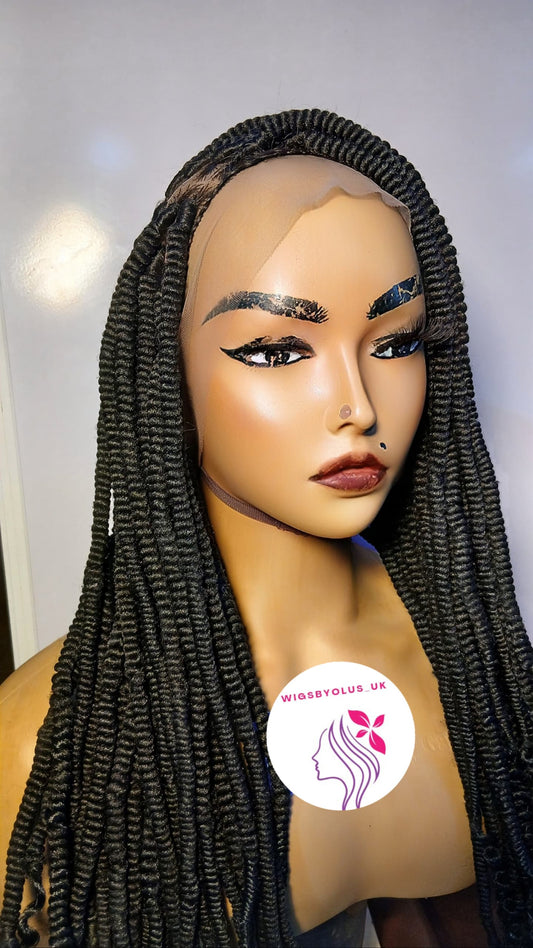 Braided Wig with Baby Hair – Women’s Synthetic & Natural Hair, Full Lace Protective Style