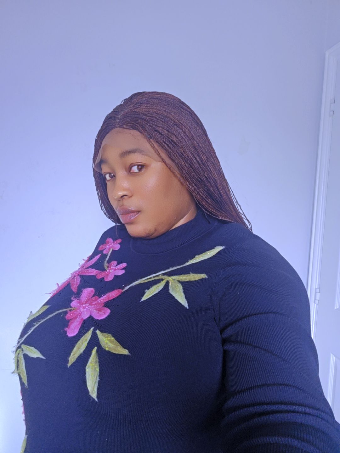 Full Lace Twisting Braided Wig with Baby Hair – Natural Look Protective Hairstyle for Women”