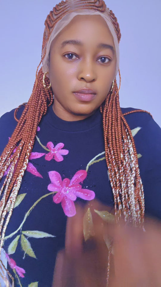 Braided Wig with Baby Hair – Full Lace Natural Look Protective Hairstyle for Women”