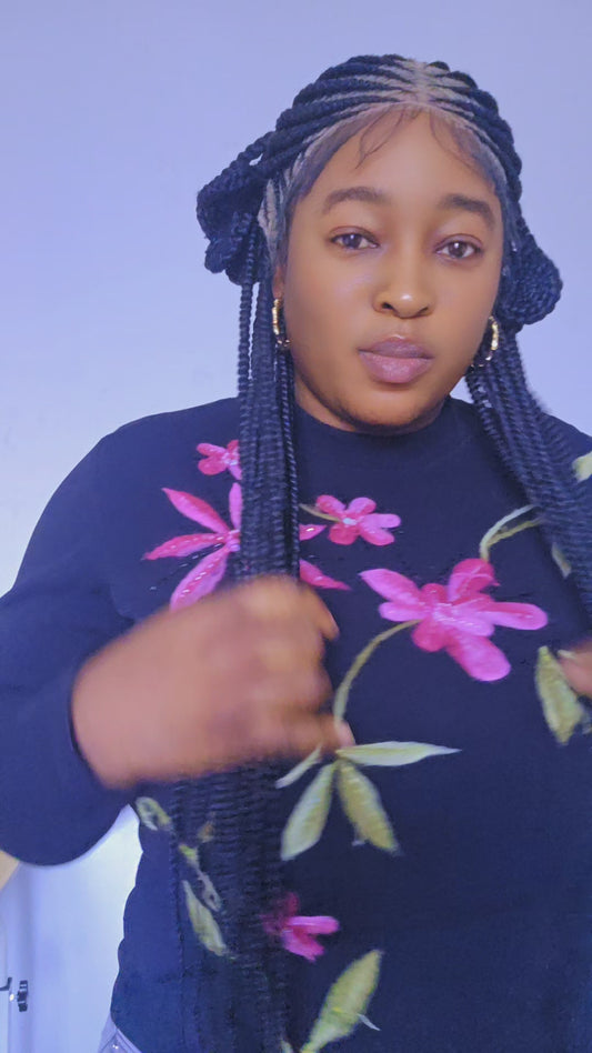 braided wig with baby hair